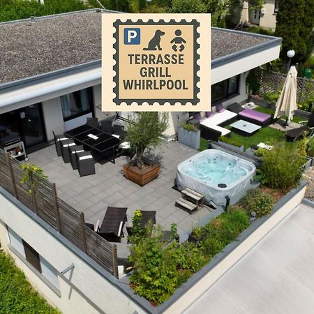Penthouse - 3 Schlafzimmer- Sonnige Dachterrasse -Whirlpool & Alpenblick - Perfekt Fuer Romantik Oder Familienurlaub Mit Kind, Hund Willkommen - By Ferienwohnenamsee - Юберлинген Екстериор снимка