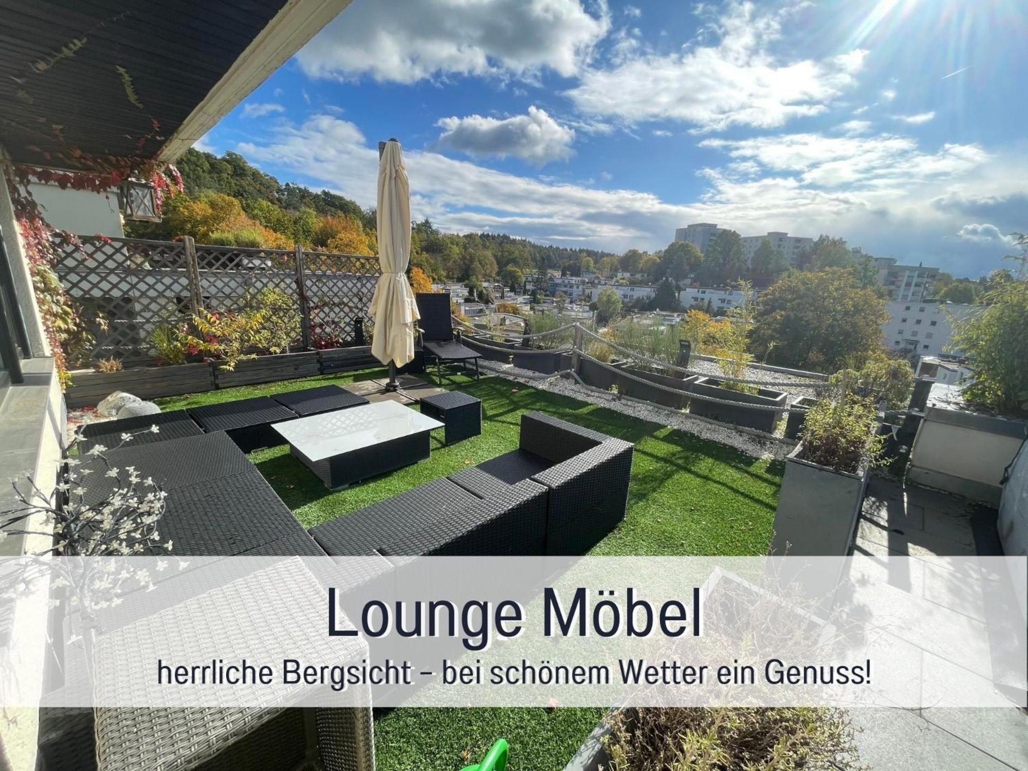 Penthouse - 3 Schlafzimmer- Sonnige Dachterrasse -Whirlpool & Alpenblick - Perfekt Fuer Romantik Oder Familienurlaub Mit Kind, Hund Willkommen - By Ferienwohnenamsee - Юберлинген Екстериор снимка