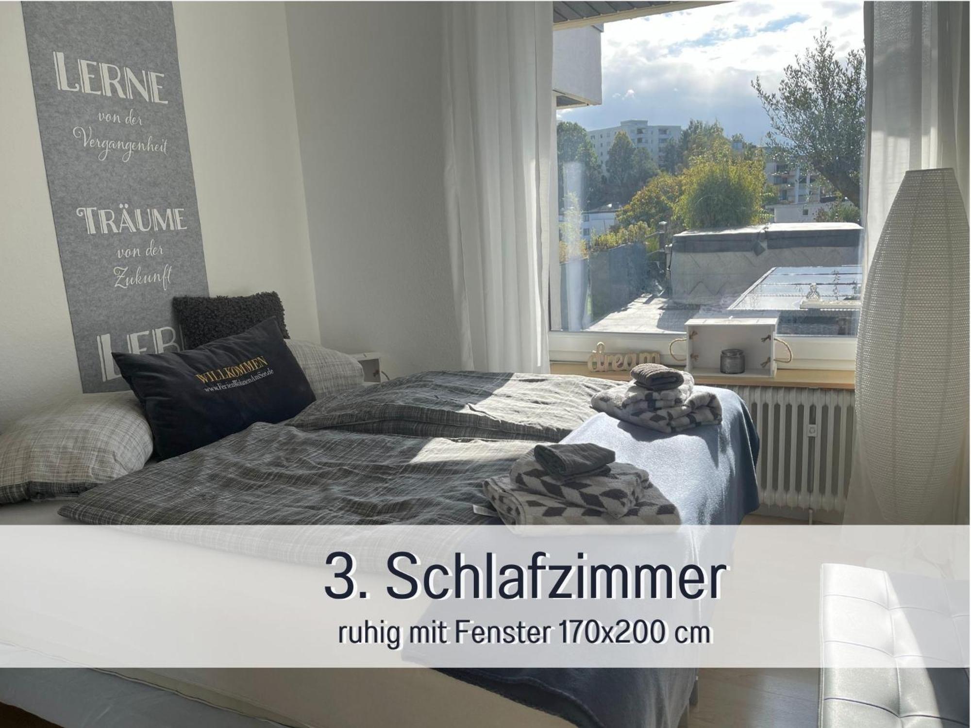 Penthouse - 3 Schlafzimmer- Sonnige Dachterrasse -Whirlpool & Alpenblick - Perfekt Fuer Romantik Oder Familienurlaub Mit Kind, Hund Willkommen - By Ferienwohnenamsee - Юберлинген Екстериор снимка