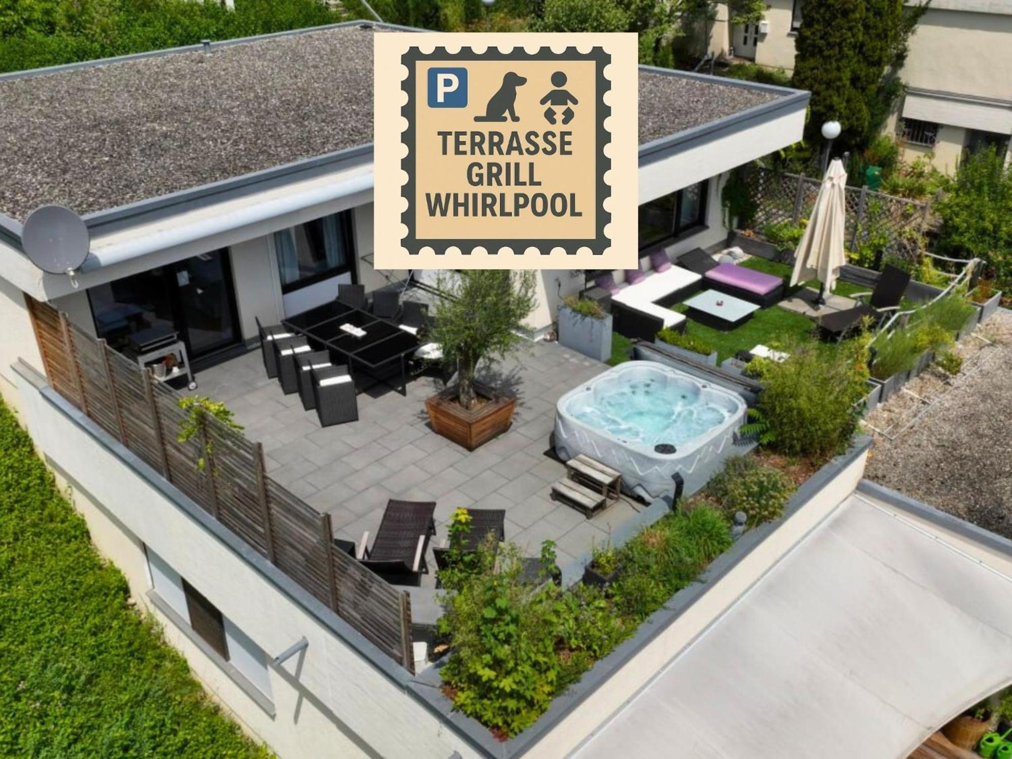 Penthouse - 3 Schlafzimmer- Sonnige Dachterrasse -Whirlpool & Alpenblick - Perfekt Fuer Romantik Oder Familienurlaub Mit Kind, Hund Willkommen - By Ferienwohnenamsee - Юберлинген Екстериор снимка